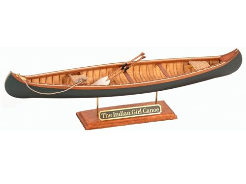 Artesanía Latina - Modellino Di Nave In Legno – Canoa Americana, The Indian Girl Canoe – Modello 19000, Scala 1:16 – Modelli Da Assemblare – Livello P