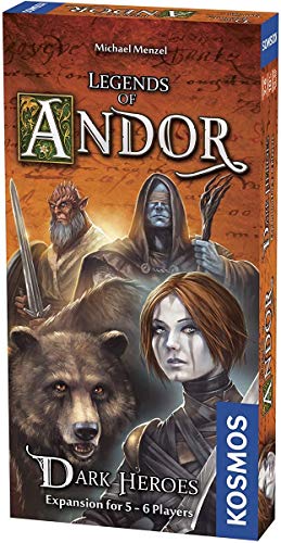 Thames & Kosmos , 692841 , Legends Of Andor: Dark Heroes (Expansion) , Compatible With Part 1 & 3 , Cooperative Board Game , 2-6 Players , Ages 10+
