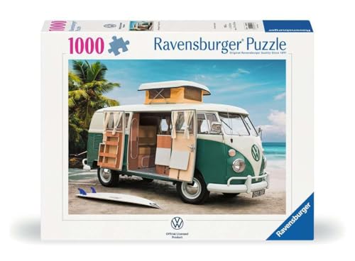 Ravensburger 12000579 - Volkswagen T1 Campervan - Puzzle 1000 Pezzi – Puzzle Adulti E Ragazzi Da 14 Anni, Regalo Per I Fan Della Vw Bulli