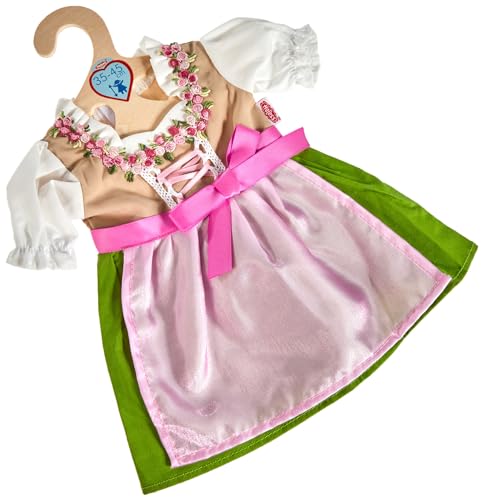 Heless 2113 - Vestito Per Bambole, Dirndl Heidi, Taglia 35-45 Cm
