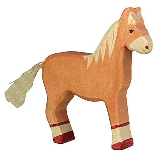 Holztiger - Cavallo In Legno, Colore: Marrone, 80033