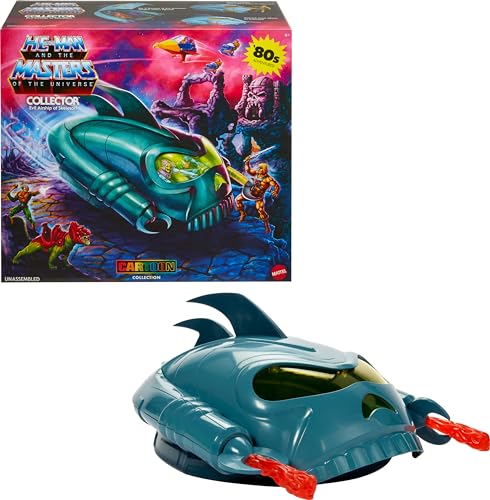 Masters Of The Universe Origins The Collector Vehicle, 5.5 Inch Scale Motu Cartoon Collection Toy Car, Fits 3 Figures, Articulated With Effects