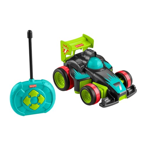 Fisher-Price - Il Mio Primo Radiocomando, Macchinina Radiocomandata A Pile 2 Velocità, Funzionalità Di Guida Semplice E 4 Direzioni, Giocattolo Per Ba