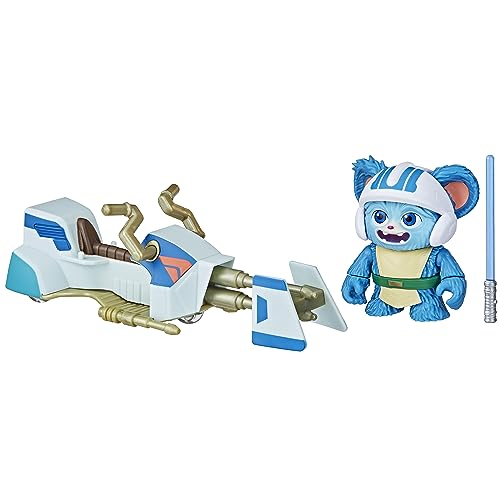 Star Wars Hasbro, Action Figure Di Nubs E Speeder Bike, In Scala Da 10 Cm, Giocattoli Per Età Prescolare, Per Bambini E Bambine Dai 3 Anni In Su