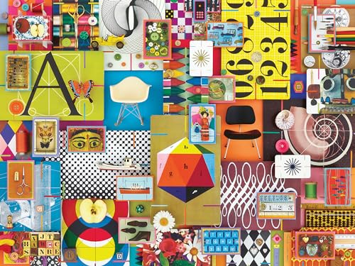 Ravensburger 12000428 - Eames House Of Cards - Puzzle 1500 Pezzi – Puzzle Adulti E Ragazzi Da 14 Anni, Puzzle Design