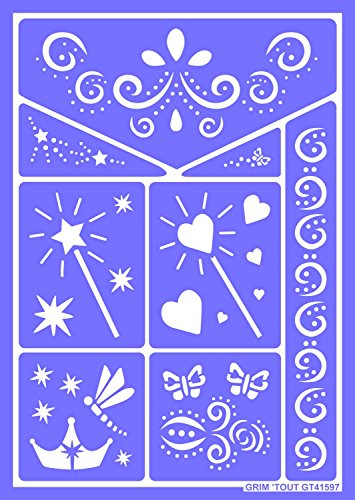 Grim'Tout- Fiaba Stencil, Colore Violet, A5, Gt41597