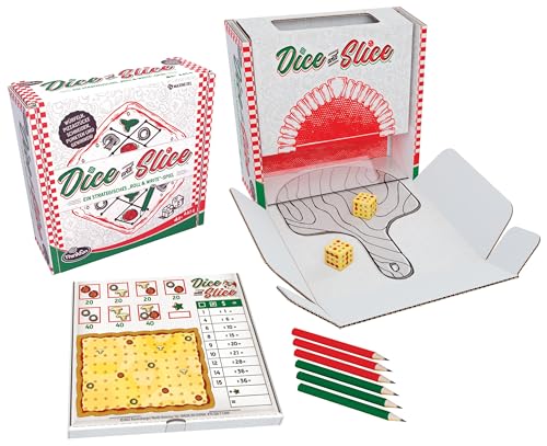 Thinkfun Dice & Slice 76578-Gioco Di Strategia Roll& Write [Lingua Tedesca], 76578