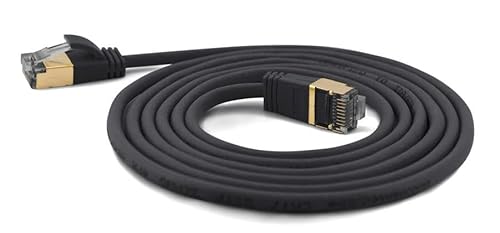 Wantecwire 7205 Extra Sottile Cavo Patch Con Top Qualità Nero