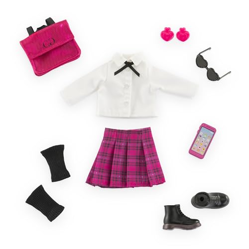 Corolle Girls 9000610110 Dressing College Inglese 8 Accessori Per Bambola Modella 28 Cm A Partire Dai 4 Anni