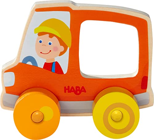 Haba - Camion Spazzaneve - Gioco D'Azzardo - Giocattolo In Legno - 10 Mesi In Più - 306364