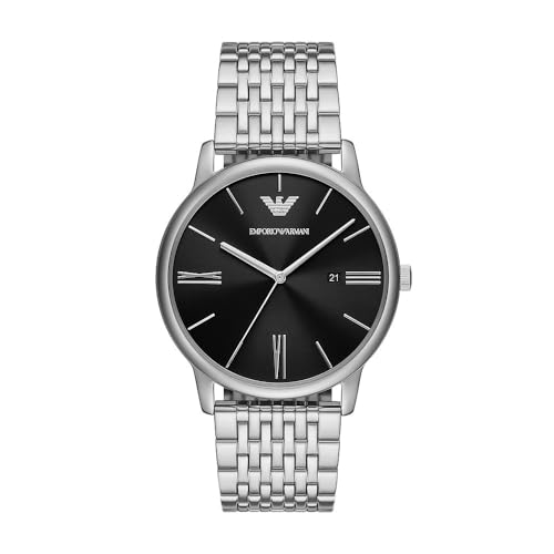 Emporio Armani Orologio Da Uomo A Tre Sfere In Acciaio Con Datario, Ar11600