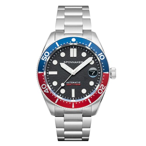 Spinnaker Mens 40Mm Croft Mid Size Automatic Elemental Watch With Stainless Steel Bracelet Sp-5100-11