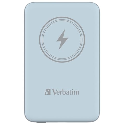 Charge 'N' Go Magnetic Wireless Power Bank 10000 Blue