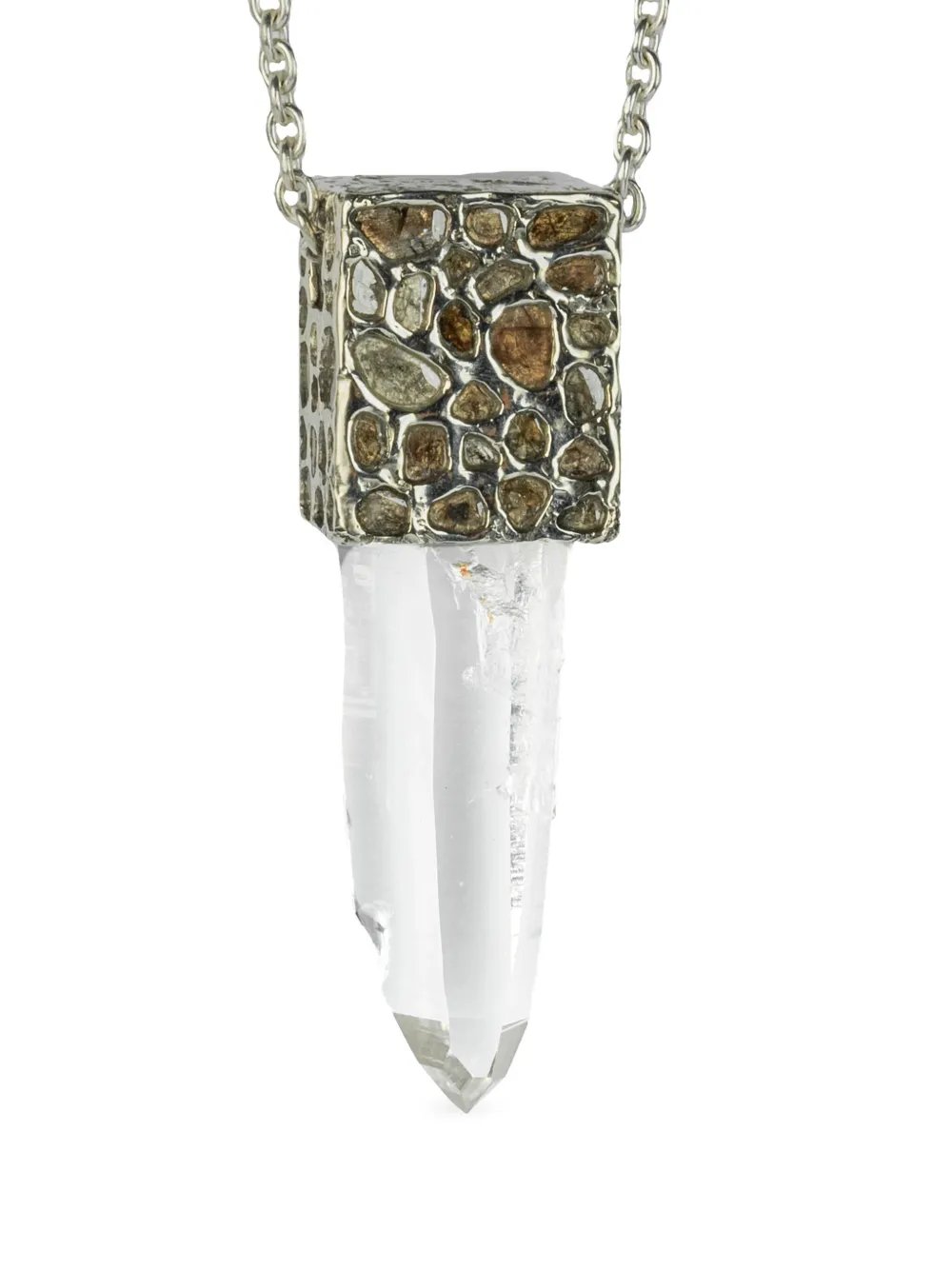 Parts of Four Talisman Quartz pendant necklace - Oro