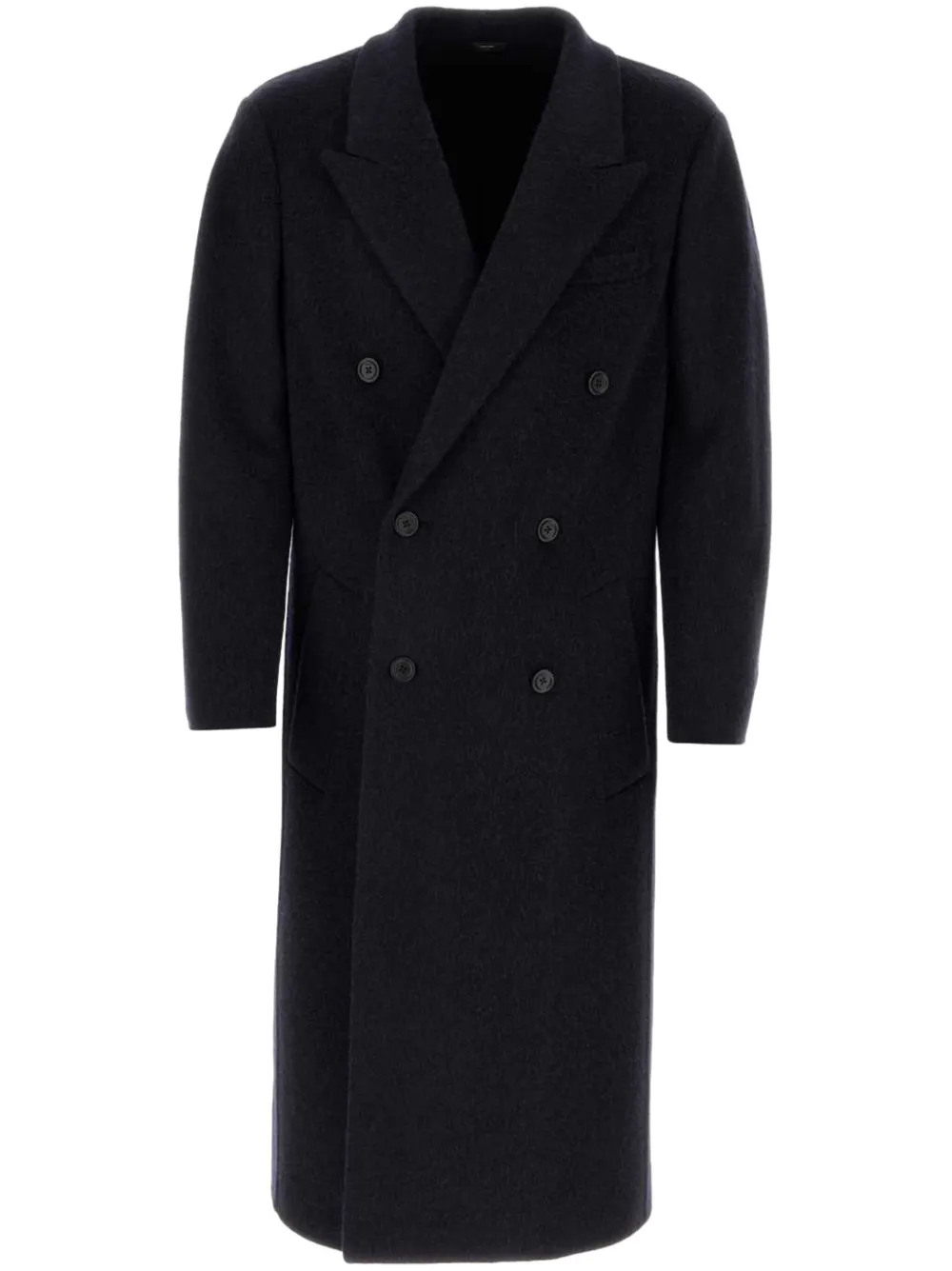 FENDI wool-blend double-breasted coat - Blu