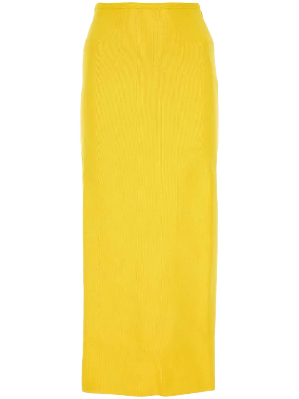 Jil Sander straight midi skirt - Giallo
