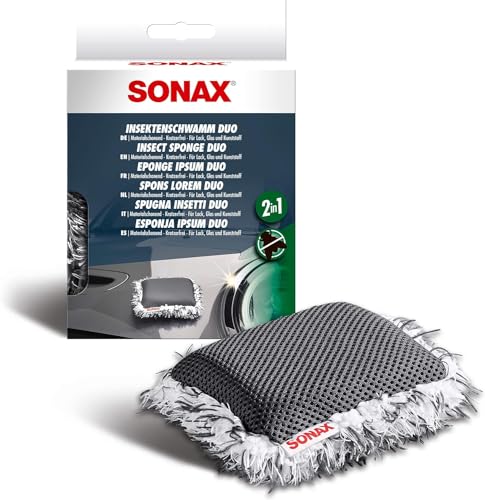 Sonax Spugna Elimina Insetti (1 Unità) Per La Rimozione Senza Graffi E Nel Rispetto Dei Materiali Di Residui Di Insetti, Escrementi Di Uccelli E Lo Sp