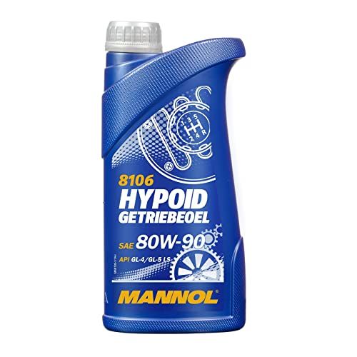 Mannol Hypoid Getriebeoel 80 W-90 Api Gl 4/Gl 5 Ls, 1 Litro