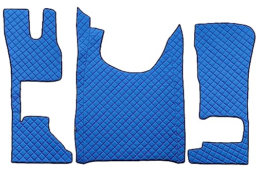 F-Core Tappetini Copricofani Camion Compatibile Per Daf Xg Xg+ 10.21- Passeggeri Constante Blu
