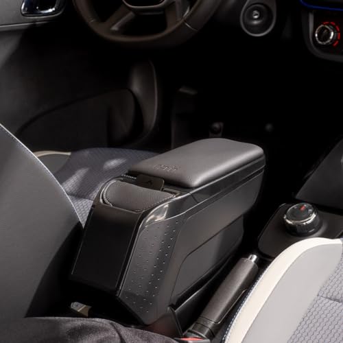 Rati Armster2 Bracciolo Centrale Adatto A Renault Zoe 2020- [Nero]I Con Vano Portaoggetti I Che Si Adatta Perfettamente Alla Console Centrale