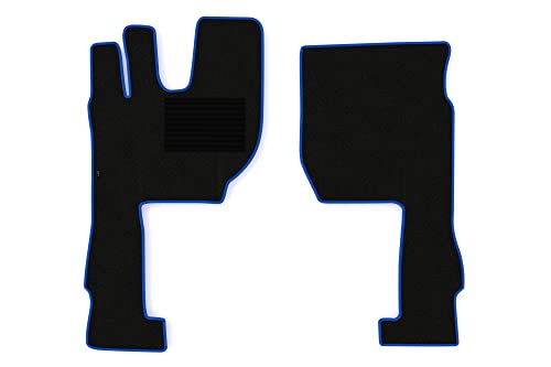 F-Core Tappetini (Autista + Passeggero) Camion Compatibile Per Volvo Fh 4 01.13-12.19 Fh 5 01.20- Blu