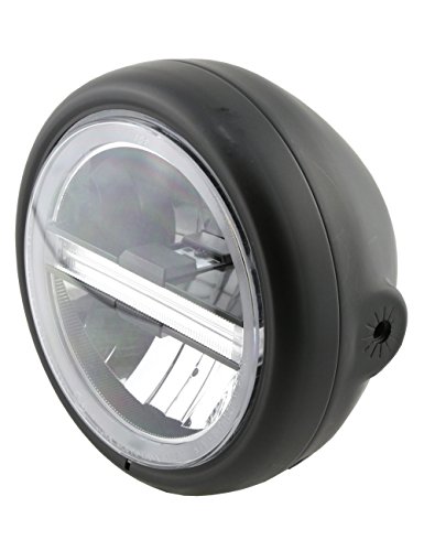 Highsider 5 3/4 Pollici Led Faretto Pecos Typ 6 Con Tfl, Nero Opaco (Black)
