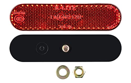 1 X Mini Riflettore Per Moto, Con Omologazione, Occhio Di Gatto, 95 X 23 Mm