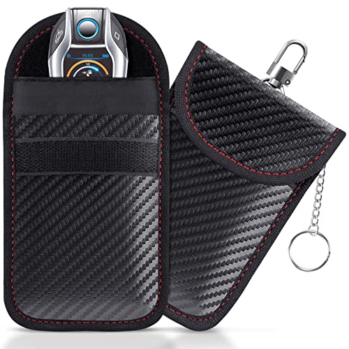 Lanpard 2 Pezzi Rfid Borsa Faraday, Faraday Bag, Étui De Protection Pour Porte-Clés Rfid, Étui De Protection Sans Clé Rfid, Protège Du Vol, Pour Clés