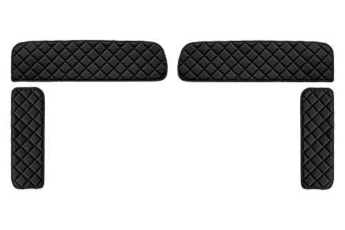F-Core Coperture Per Cabine Camion Compatibile Per Man Tgx 01.07-12.17 Coperture Per Finestrini Laterali Nero
