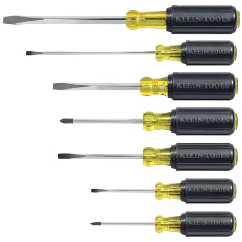 Klein Tools 85076 - Set Di Cacciaviti Con Impugnatura Ammortizzante, 7 Pezzi