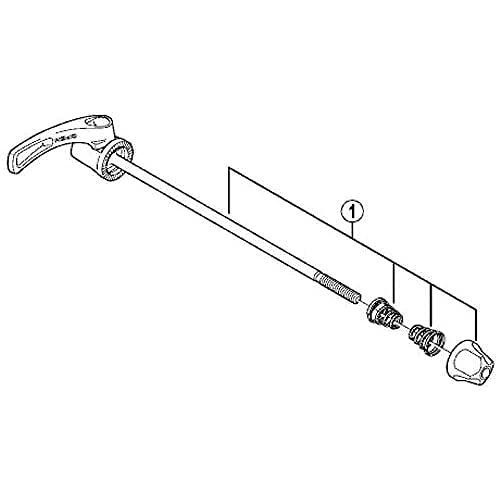 Shimano Fh-M785, Sgancio Rapido Posteriore, Argento,