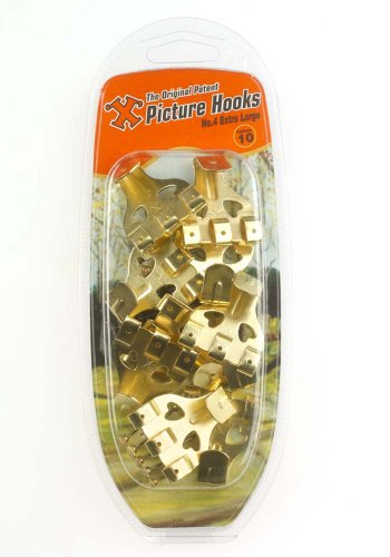 X' - 4 Ganci Extra Large Per Quadro Placcati In Rame (Confezione Da 10)