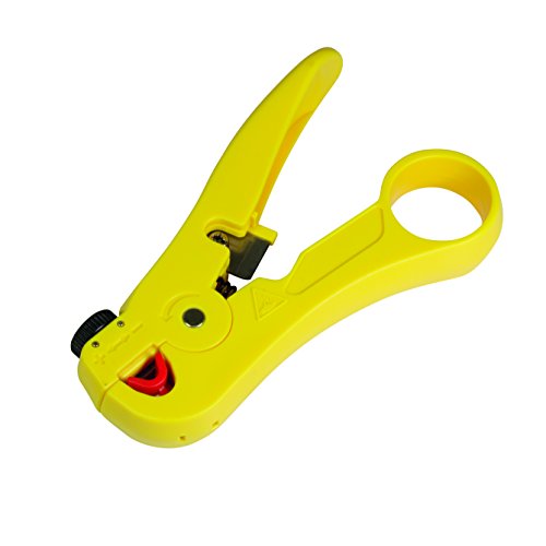 Logilink Professional Wz0032 Spellafili Per Cavo Di Rete Professionale Con Taglierina Per Cavi Per Rete E Cavo Dati, Giallo