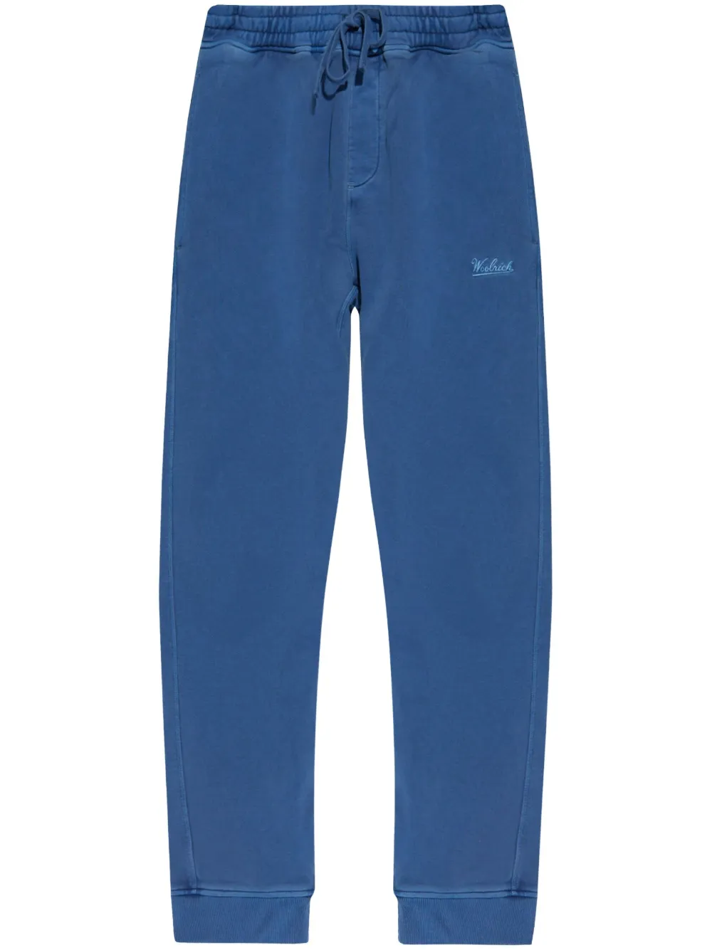 Woolrich embroidered-logo track pants - Blu