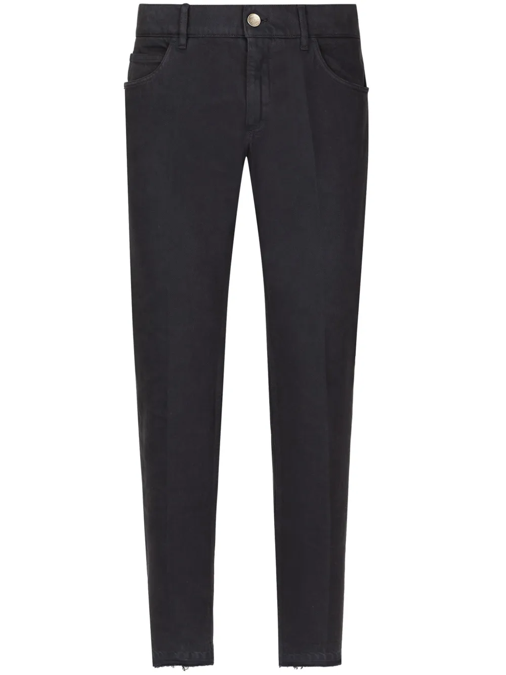 Dolce & Gabbana pressed-crease slim-cut jeans - Blu