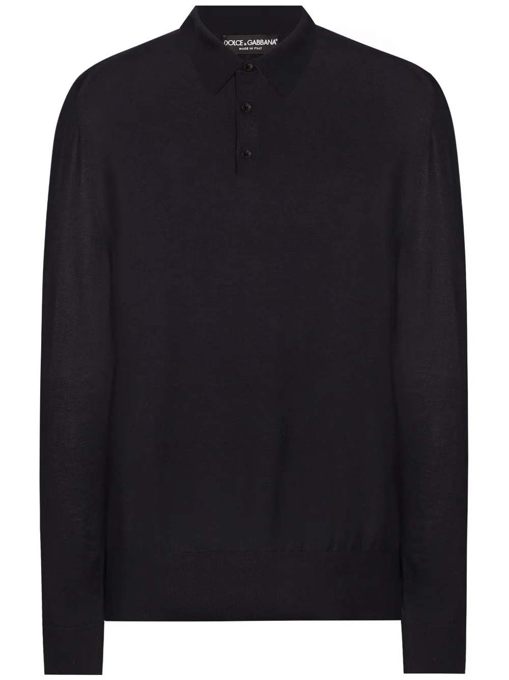 Dolce & Gabbana Polo-collar sweatshirt - Blu