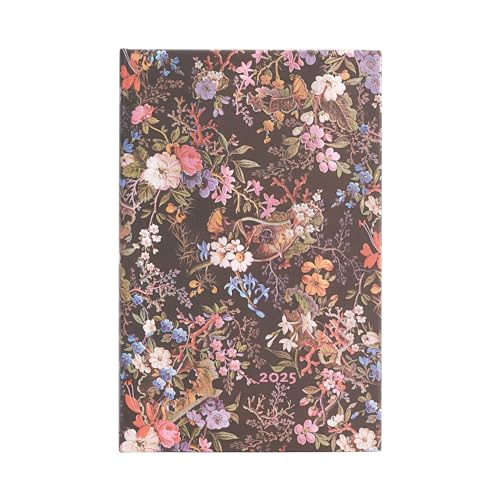 Paperblanks Agende 12 Mesi 2025 | Floralia | Maxi | Orizzontale | Chiusura Con Fascia Elastica: Tydzień Na Dwóch Stronach, Zamykany Na Gumkę, Papier 1