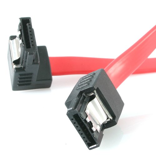 Startech.Com Cavo Sata A Sata Ad Angolo Retto Sata Serial Ata (Lsata12Ra1), Rosso