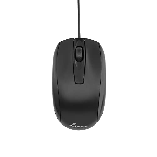 Mediarange Mros211 Mouse Ottico Con Cavo 3 Pulsanti Nero