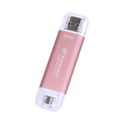 Transcend 512G Usb 10Gbps Esd310 Portable Ssd Solid State Drive Ts512Gesd310P Pink