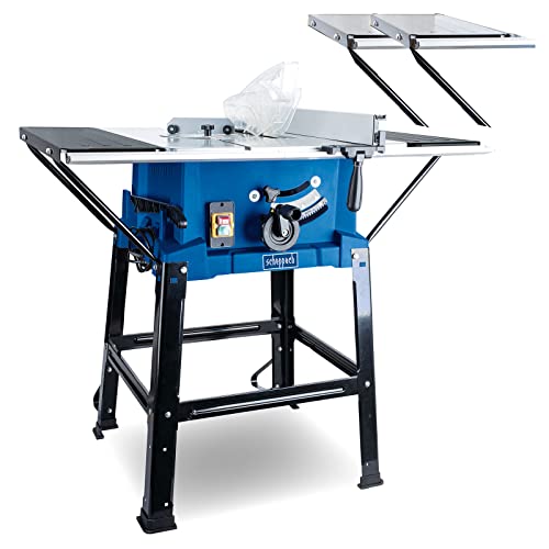 Scheppach Sega Circolare Su Tavolo Hs110 | 2000 W | Lama Ø254 Mm | Altezza Di Taglio Fino A 87 Mm | Allargamenti Da Tavolo | Fornito Con Protezione La