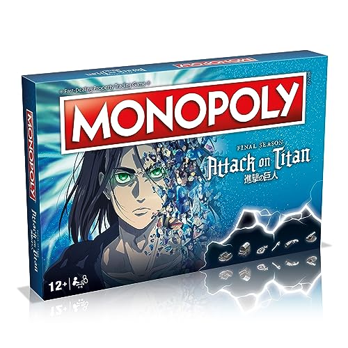 Winning Moves Attack On Titan: Il Gioco Da Tavolo Monopoli 'L'Ultima Stagione'. Acquista Eren Jaeger, Colossal Titan, Gabi Braun E Yelena E Fai La Tua