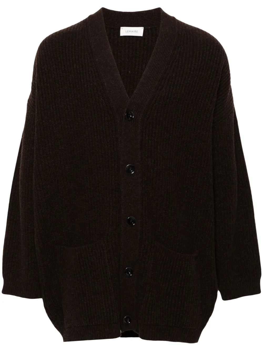 LEMAIRE Cardigan pesante - Marrone