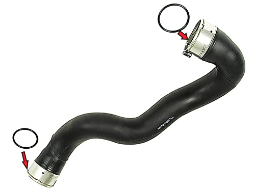 Turborury Set Di Ricambio Guarnizioni Tubo Intercooler Compatible Con Opel Astra J 1.7 Cdti Rinforzato In Kevlar Molto Durevole Resistente Alla Pressi