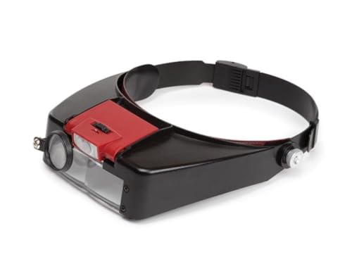 Velleman Lente D'Ingrandimento Da Testa, Con Illuminazione A Led, Ingrandimento 1,8X/2,3X/3,3X, Con Modulo Luce Regolabile