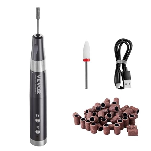 Vevor Trapano Unghie Elettrico Senza Fili 188 X 23 X 23 Mm Lima Per Unghie Ricaricabile A Velocità Variabile Lucidatrice Portatile Per Manicure, 50 Ba