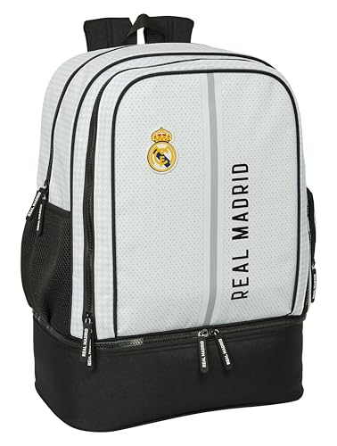 Safta Real Madrid 1A Squadra 24/25 - Zaino Da Allenamento, Per Uso Quotidiano, Ideale Per Bambini Di Diverse Età, Comodo E Versatile, Qualità E Resist