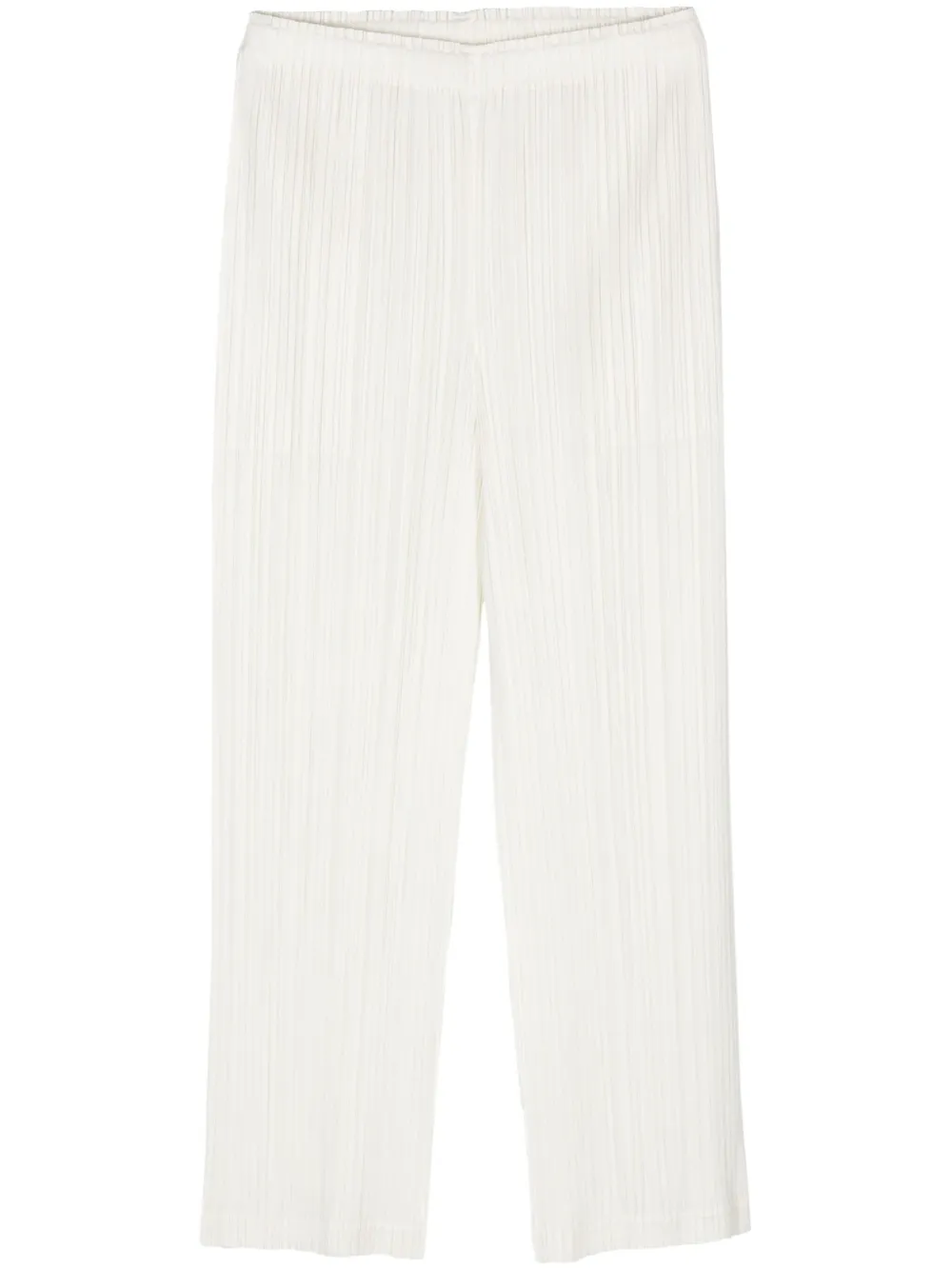 Pleats Please Issey Miyake pleated trousers - Bianco