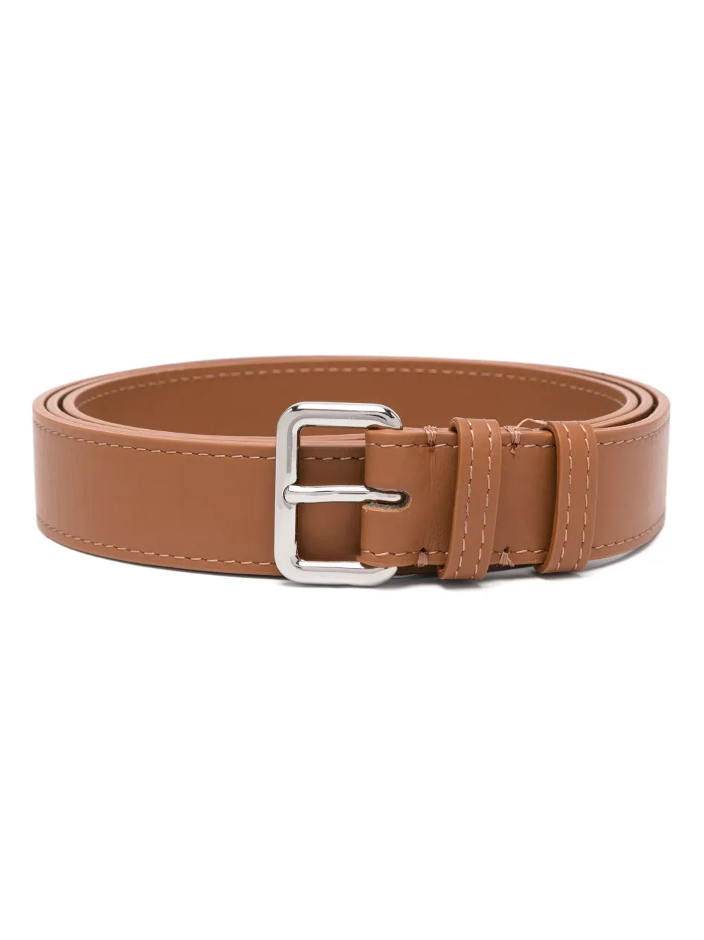 Plan C leather belt - Marrone