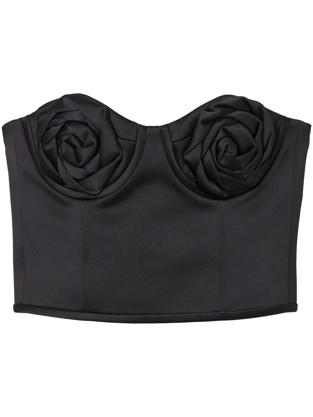 Marc Jacobs The Duchess Satin Rose corset - Nero